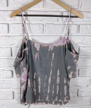 Gypsy 05 Cold Shoulder Tie Dye Top Size medium