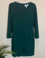 BELLE…BADGLEY MISCHKA green knit dress