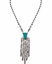 Steve Madden Turquoise Stone Crystal Chandelier