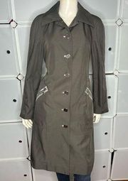 Tory Burch Gray Lightweight Trench Coat