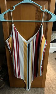 Striped Body Suit