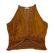 Ramy Brook Melanie Embellished Tank Top - Copper - Medium