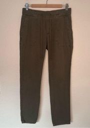 Standard James Perse Slim Cotton Linen Trouser green