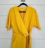 Trina Turk Women’s 4 Yellow Kai Jumpsuit Wide Leg