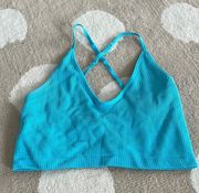 seamless strappy back bra tank top