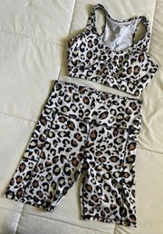 Leopard Print Workout Set 