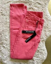 Blank NYC the skinny classique jeans size 25 salmon