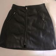 Hollister Leather Black skirt