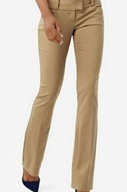 Tan Boot Cut Trousers