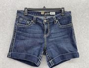 Kut From The Kloth Women's Denim Shorts Cuffed Medium Wash Size 8 Cotton Blend