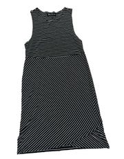 Athleta La Palma Dress Striped Athletic UPF 50+ Tulip Edge Front Small