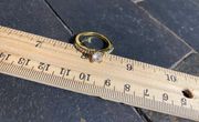 Gold Plated Engagement Ring Size 7