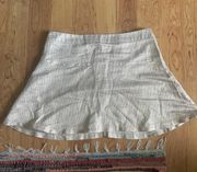 Gold And White Skirt