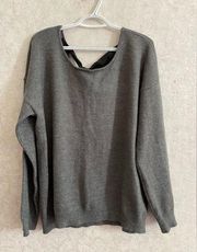 Just Fab women's size XXL long sleeve gray sweater