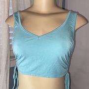 Turquoise crop top