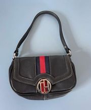 Tommy Hilfiger small black leather purse shoulder bag