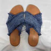 Splendid Fulton Slides Fringe Flats in Size 7.5