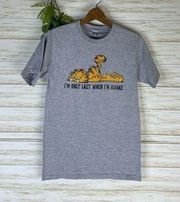 Garfield Only Lazy When I’m Awake Gray Tee