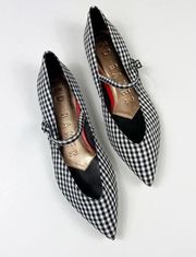 Ted Baker Hujig Gingham Mary Jane Flats
Pointed Toe Size 40.5 NEW