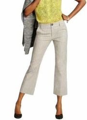 Cabi Striped Tick Tock Trouser Cropped Pants