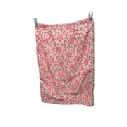 lilly pulitzer size 0 floral - pink eyelet pencil skirt