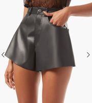 Vegan Leather Shorts