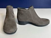 Dansko Lee Nubuck Zip Up Ankle Boots - size 6