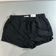 SO NEW Soft‎ Pull On High Rise Relaxed Short Black Large