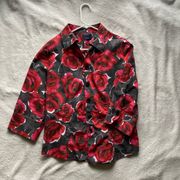 Westbound rose print blouse size M