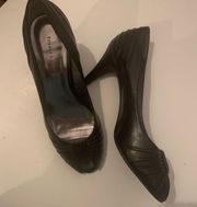 Etienne Aigner black heels size 8 1/2 M