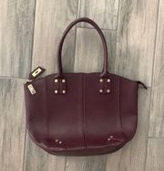 Neiman Marcus burgundy tote