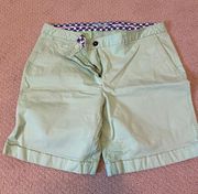 Boden lime green 9” chino shorts 