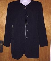 Black Wool Episode Dress Jacket Size 8