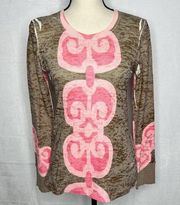Sundance Before + Again Waffle Knit Long Sleeve Thermal Top Womens Sz S