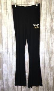 Schitts Creek Black High Rise Wide Leg Pants