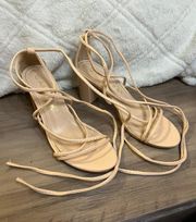 Tan Strappy Heels