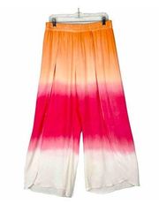 Young Fabulous & Broke Carmen Ombre Wide Leg Tulip Pants Size Large Split Leg