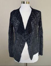 Kerisma open Weave Drape Front Cardigan Sweater