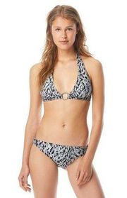 NWT Michael Kors  Frozen Chain Ring 2-Piece Bikini Swimsuit large RT $138.00