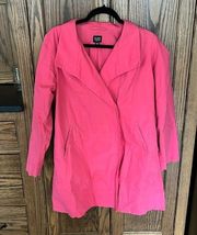 Eileen Fisher | Pink All Weather/Rain Resistant  Knee Length Trench Coat | Sz PM