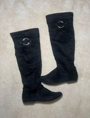 Black Knee High Riding Boots | Size 7