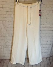 NWT  White Wide Leg Pants, 4