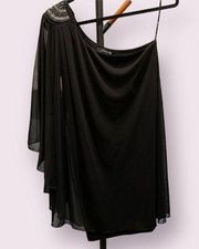 Forever 21 One Shoulder Black Dress