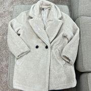 H&M Fuzzy Coat Beige