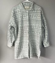 Victoria's Secret Country Sweater M Fair Isle Button Tunic