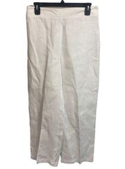 Chicos 100% Linen Pull On Pants