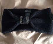 Badgley Miscka Bejeweled Black Head Band Ear warmer