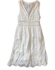 Flying Tomato white eyelet dress. Size M EUC