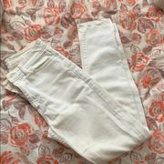 American Apparel high waisted white jeans