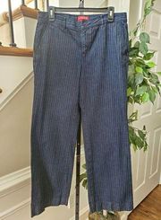 Chaps Women's Blue Lined Denim Cotton Mid Rise Straight Leg Casual Jeans Pant 10